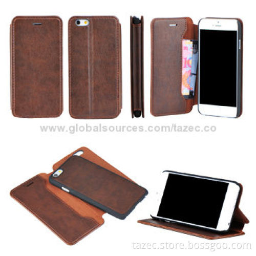Mobile Phone Cases for iPhone 6, Made of Classic PU Material, Various Models Available